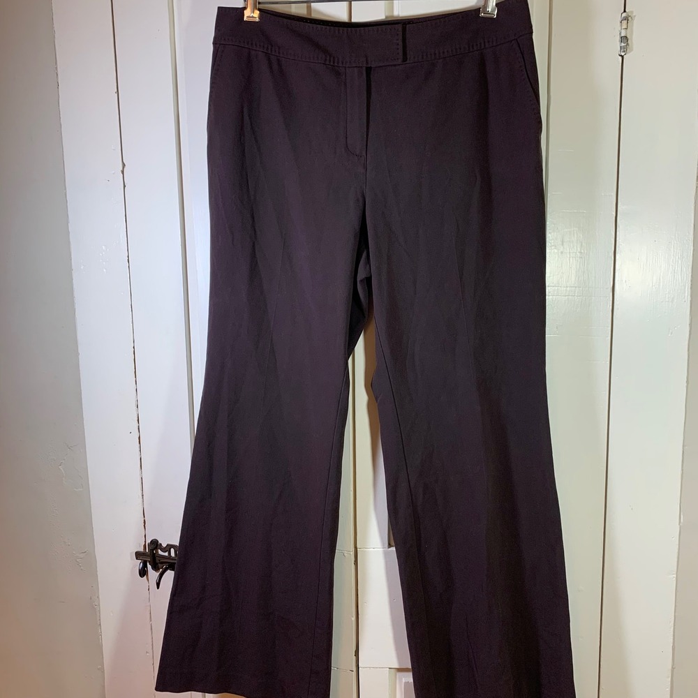 J Jill Women's Stretch Dress Pants‎ Size 14 Brown Career Office Work